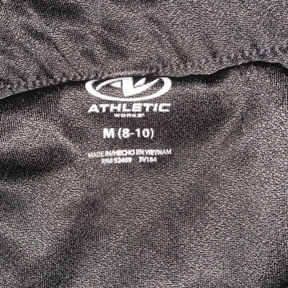 Athletic Works Womens Black Running Shorts M (8-10) Polyester/Recycle Blend - Picture 2 of 9